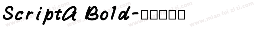 ScriptA Bold字体转换